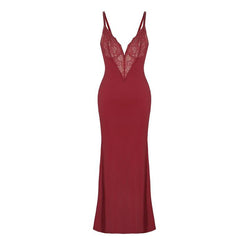 Popilush Lace Built-In Shapewear Set Deep V-Neck Maxi Dress or Wide Leg Jumpsuit Tummy Control Cocktail Party#Tiktokshopbacktoschool