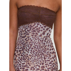 Raidein Strapless Maxi Dress Leopard