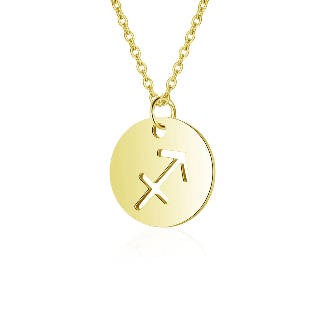 Horoscope Zodiac Sign Pendant Necklace