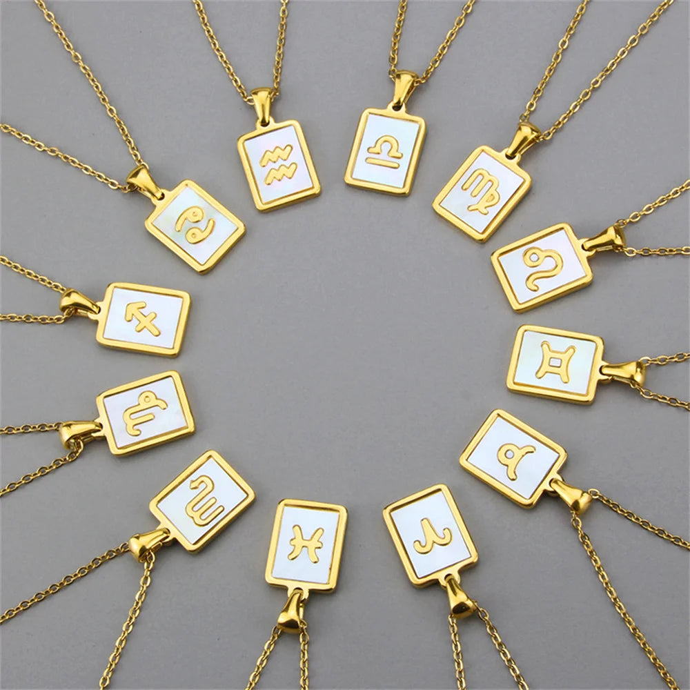 Horoscope Zodiac Sign Pendant Necklace