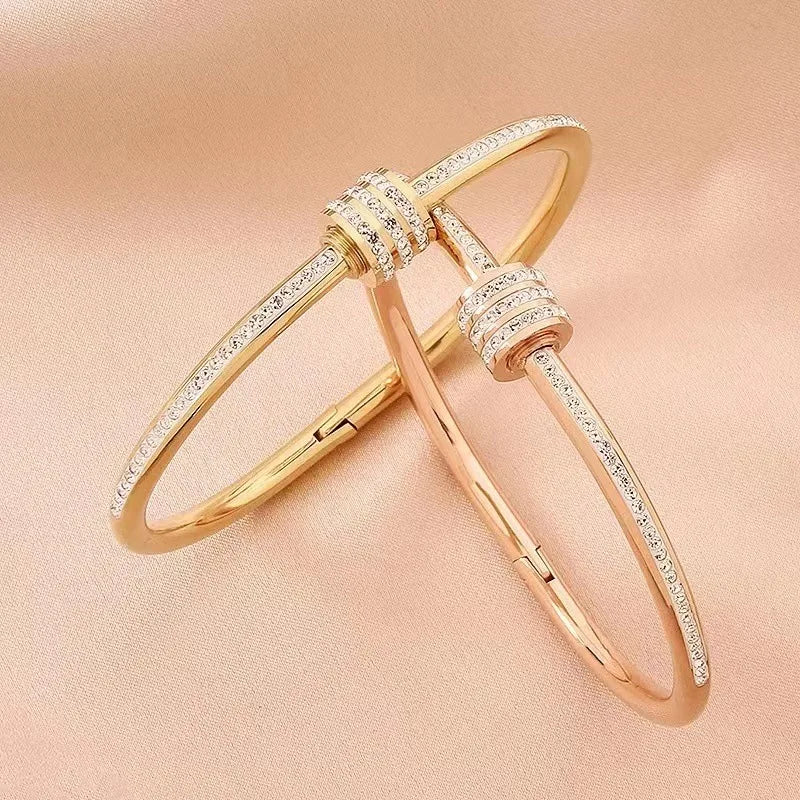 Gold Color Waterproof Bangles