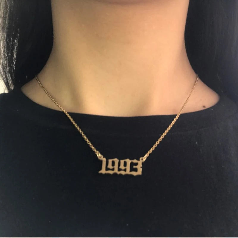 Year Number Necklaces (1980-2024)