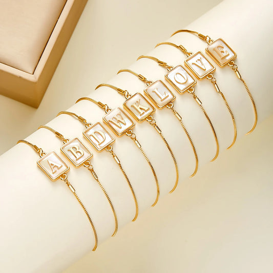 Luminous 26 Letters Initial bracelets