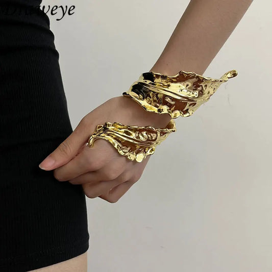 Metal Leaf Bracelet