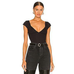 Free People Duo Corset Cami in Black