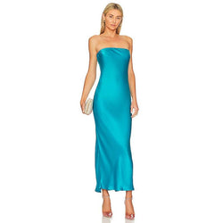 SNDYS X REVOLVE Angel Strapless Midi Dress in Blue