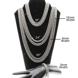 Cuban Link Chain Necklace Gold Stainless Steel Hip Hop Men Women